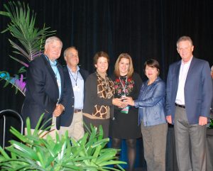 Jackson Family receives Mega Park Award trophy